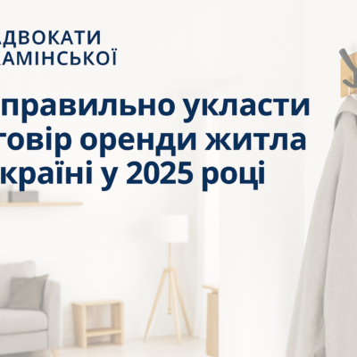 Як правильно укласти договір оренди житла в Україні у 2025 році?