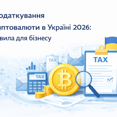 Налогообложение криптовалюты в Украине 2026: правила для бизнеса