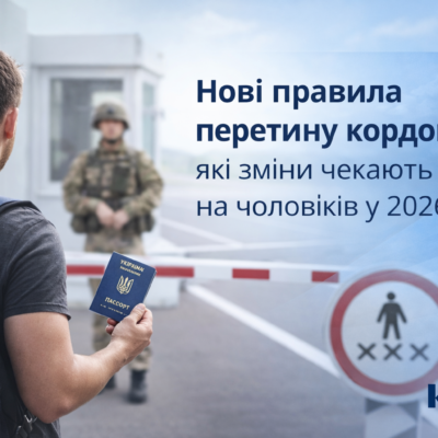 Нові правила перетину кордону: які зміни чекають на чоловіків у 2026 році