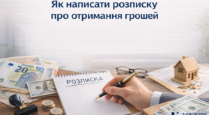 Розписка про отримання грошей