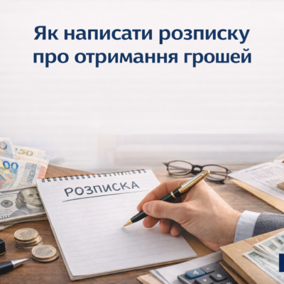 Як написати розписку про отримання грошей?
