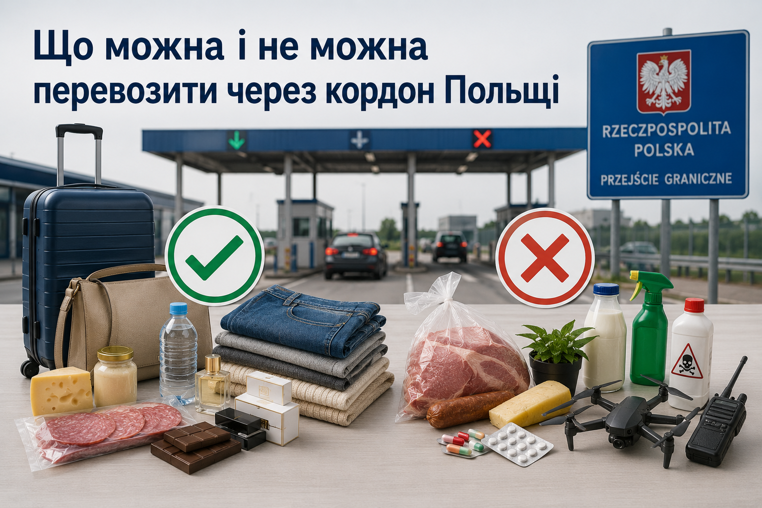 Что можно и нельзя перевозить через границу Польши Что можно и нельзя перевозить через границу Польши