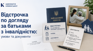 Відстрочка по догляду за батьками з інвалідністю