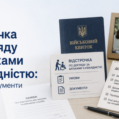 Відстрочка по догляду за батьками з інвалідністю: умови та документи