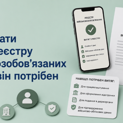 Як отримати витяг з реєстру військовозобов’язаних і навіщо він потрібен
