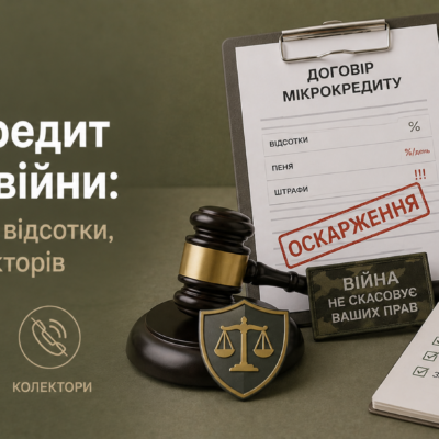 Мікрокредит під час війни: як оскаржити відсотки, пеню та колекторів