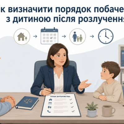 Як визначити порядок побачень з дитиною після розлучення