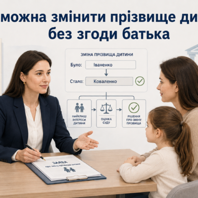 Чи можна змінити прізвище дитини без згоди батька
