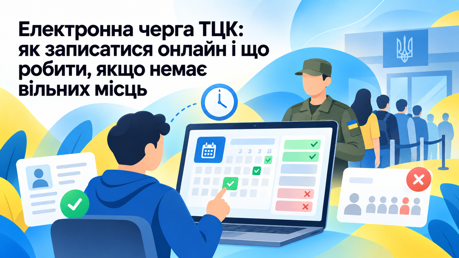 Электронная очередь ТЦК: как записаться онлайн и что делать, если нет свободных мест
