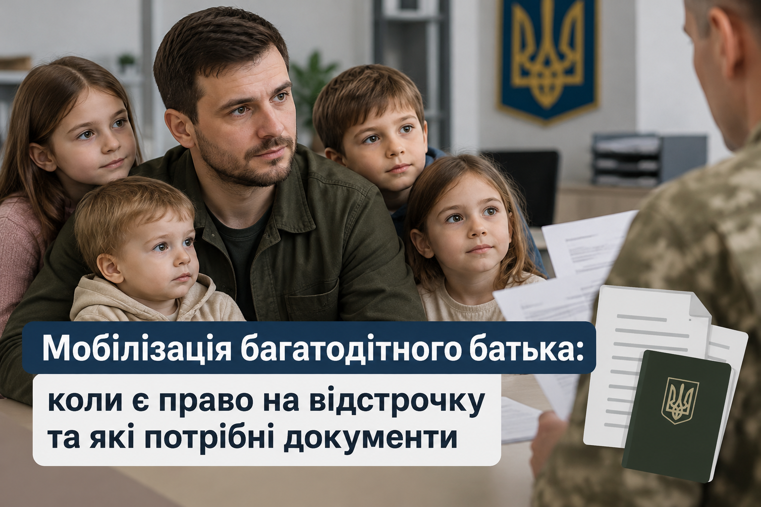 Мобілізація багатодітного батька: коли є право на відстрочку та які потрібні документи