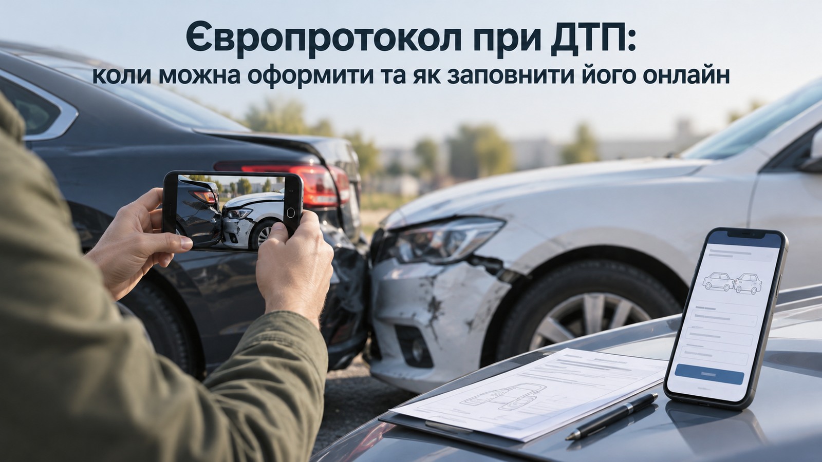 Європротокол при ДТП: коли можна оформити та як заповнити його онлайн Європротокол при ДТП: коли можна оформити та як заповнити його онлайн